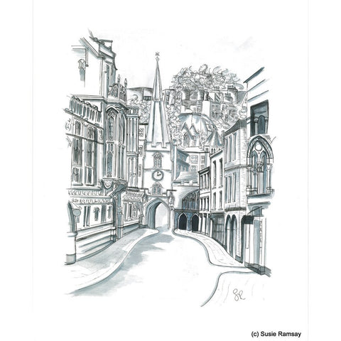 Broad Street Postcard by Susie Ramsay | The Bristol Shop