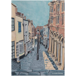 Christmas Steps Greetings Card by Susie Ramsay | The Bristol Shop