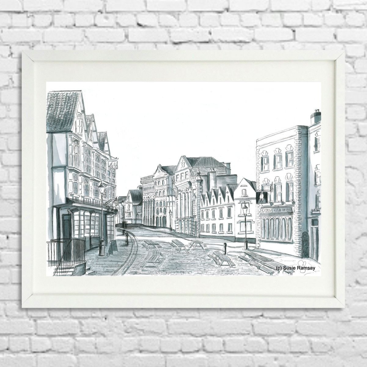 King Street Limited Edition Giclée Print by Susie Ramsay | The Bristol Shop