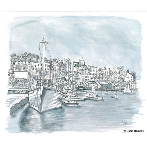 The Underfall Boatyard Postcard by Susie Ramsay | The Bristol Shop