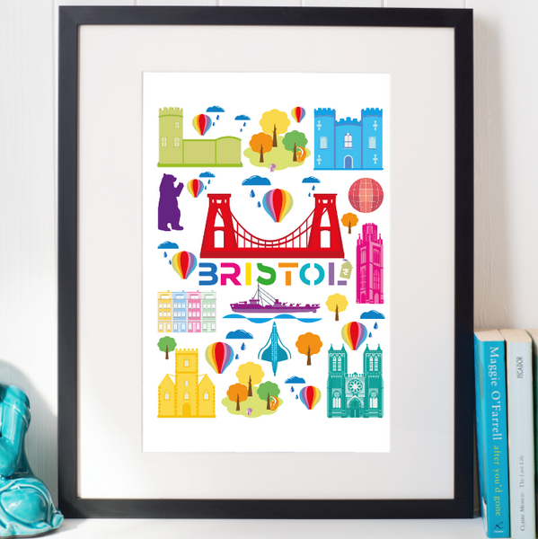 Colourful Bristol Art Print